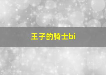 王子的骑士bi