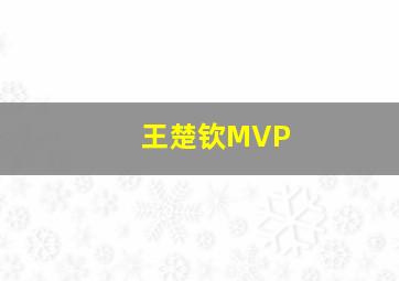 王楚钦MVP