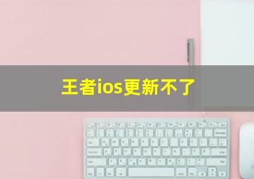 王者ios更新不了