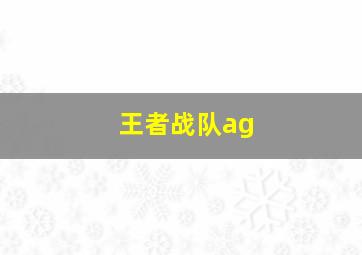 王者战队ag