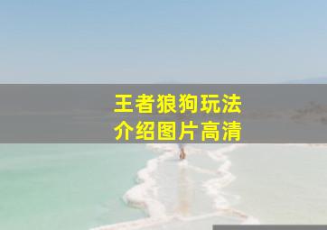 王者狼狗玩法介绍图片高清