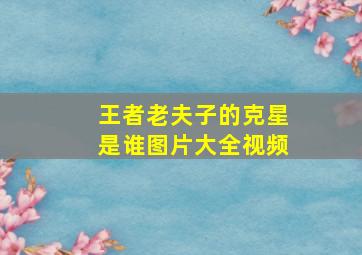 王者老夫子的克星是谁图片大全视频