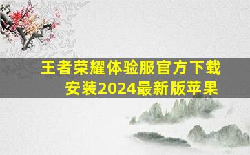 王者荣耀体验服官方下载安装2024最新版苹果