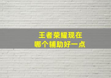 王者荣耀现在哪个辅助好一点