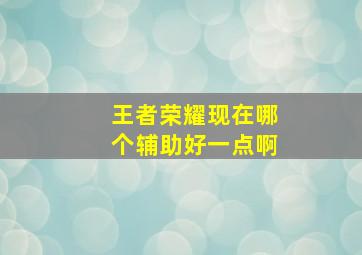 王者荣耀现在哪个辅助好一点啊