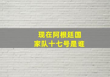 现在阿根廷国家队十七号是谁