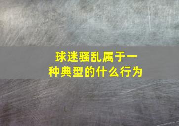 球迷骚乱属于一种典型的什么行为