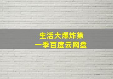 生活大爆炸第一季百度云网盘