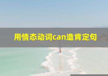 用情态动词can造肯定句