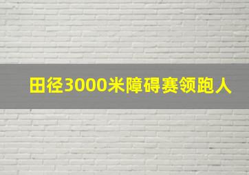 田径3000米障碍赛领跑人