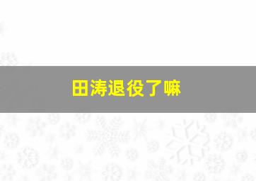 田涛退役了嘛