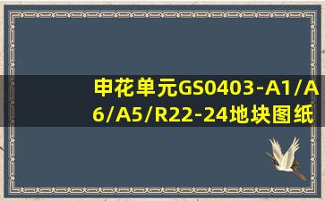 申花单元GS0403-A1/A6/A5/R22-24地块图纸