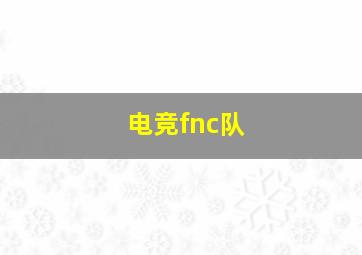 电竞fnc队