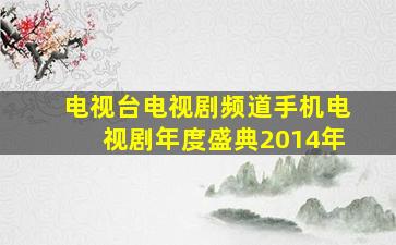 电视台电视剧频道手机电视剧年度盛典2014年