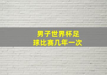 男子世界杯足球比赛几年一次