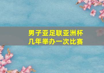 男子亚足联亚洲杯几年举办一次比赛