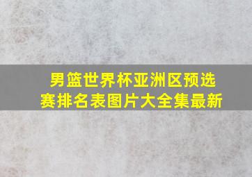 男篮世界杯亚洲区预选赛排名表图片大全集最新