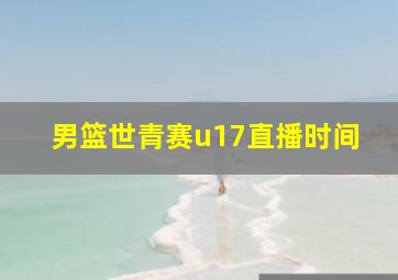 男篮世青赛u17直播时间