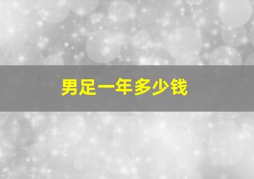 男足一年多少钱