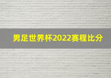 男足世界杯2022赛程比分