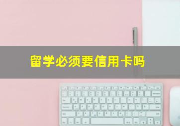 留学必须要信用卡吗