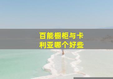 百能橱柜与卡利亚哪个好些