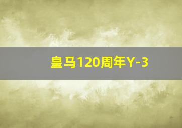 皇马120周年Y-3