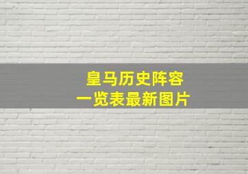 皇马历史阵容一览表最新图片