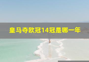 皇马夺欧冠14冠是哪一年