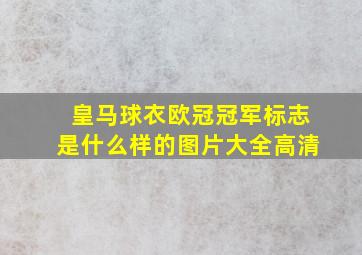 皇马球衣欧冠冠军标志是什么样的图片大全高清