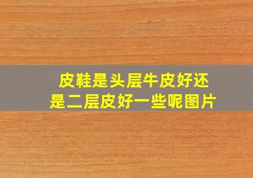 皮鞋是头层牛皮好还是二层皮好一些呢图片