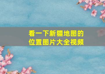 看一下新疆地图的位置图片大全视频