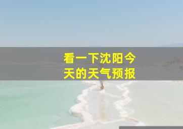 看一下沈阳今天的天气预报