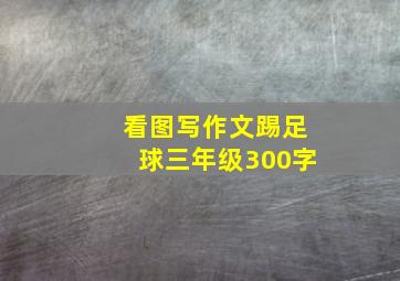 看图写作文踢足球三年级300字