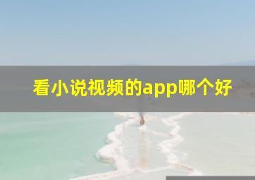 看小说视频的app哪个好