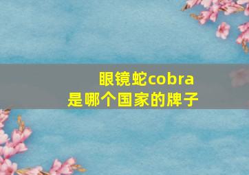 眼镜蛇cobra是哪个国家的牌子