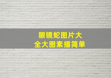 眼镜蛇图片大全大图素描简单