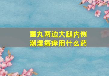 睾丸两边大腿内侧潮湿瘙痒用什么药