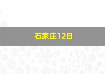 石家庄12日