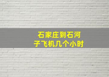 石家庄到石河子飞机几个小时