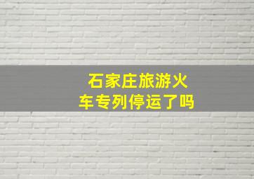 石家庄旅游火车专列停运了吗