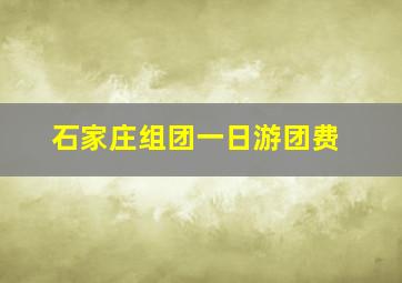 石家庄组团一日游团费