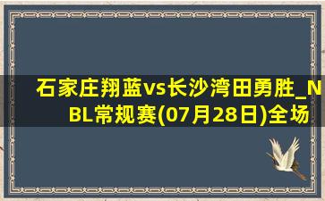 石家庄翔蓝vs长沙湾田勇胜_NBL常规赛(07月28日)全场录像