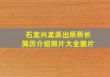 石龙兴龙派出所所长简历介绍照片大全图片