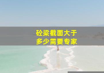 砼梁截面大于多少需要专家