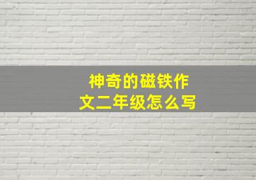 神奇的磁铁作文二年级怎么写