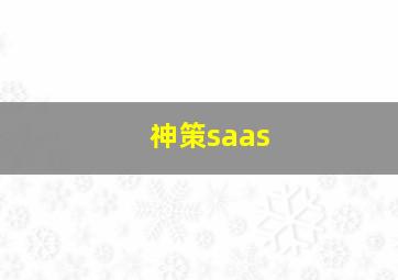 神策saas