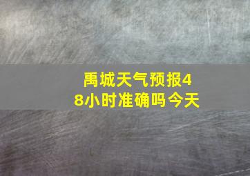 禹城天气预报48小时准确吗今天