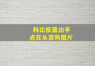 科比投篮出手点在头顶吗图片