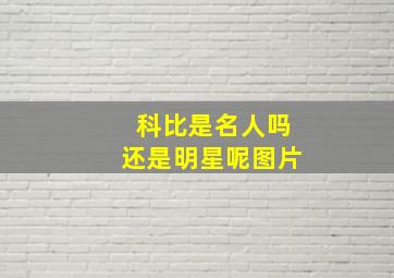 科比是名人吗还是明星呢图片